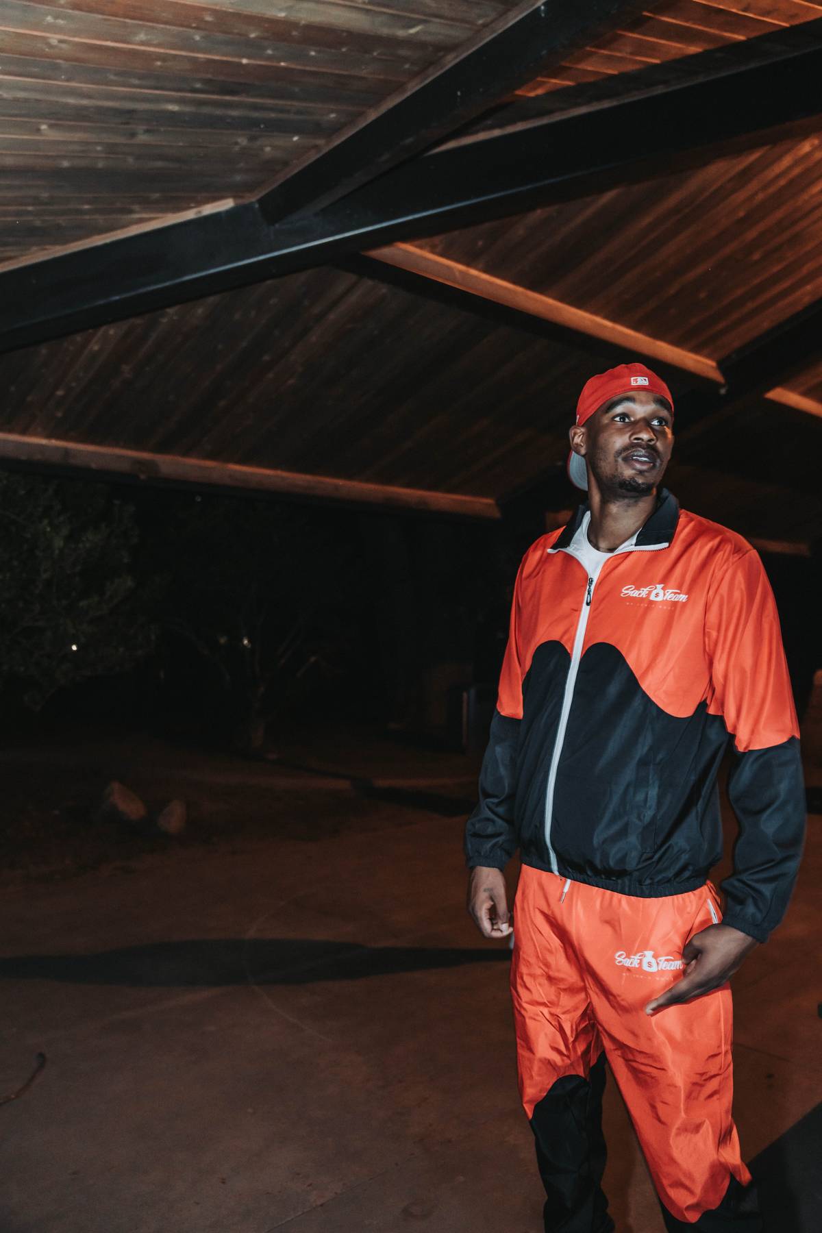 Sack💰Team “Black/Red”Windbreaker Set