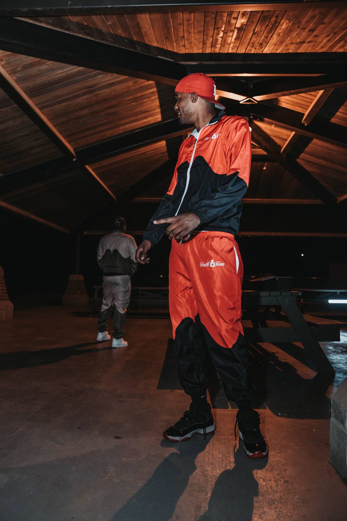 Sack💰Team “Black/Red”Windbreaker Set