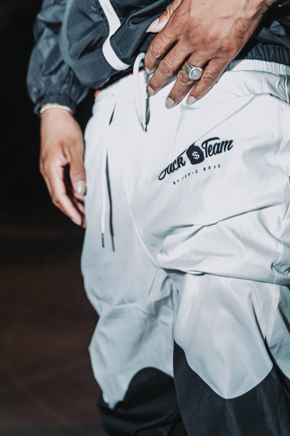 Sack💰Team “Black/White”Windbreaker Set