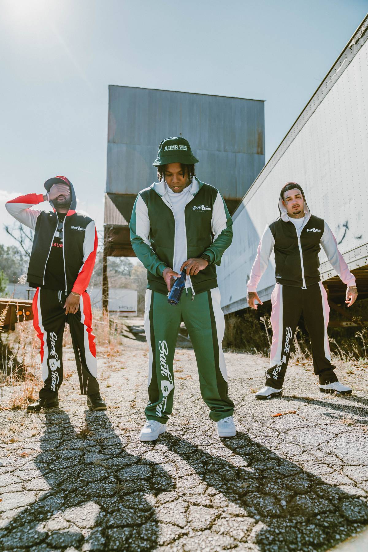 “Sack 💰Team Tech Set” Green,Black,White