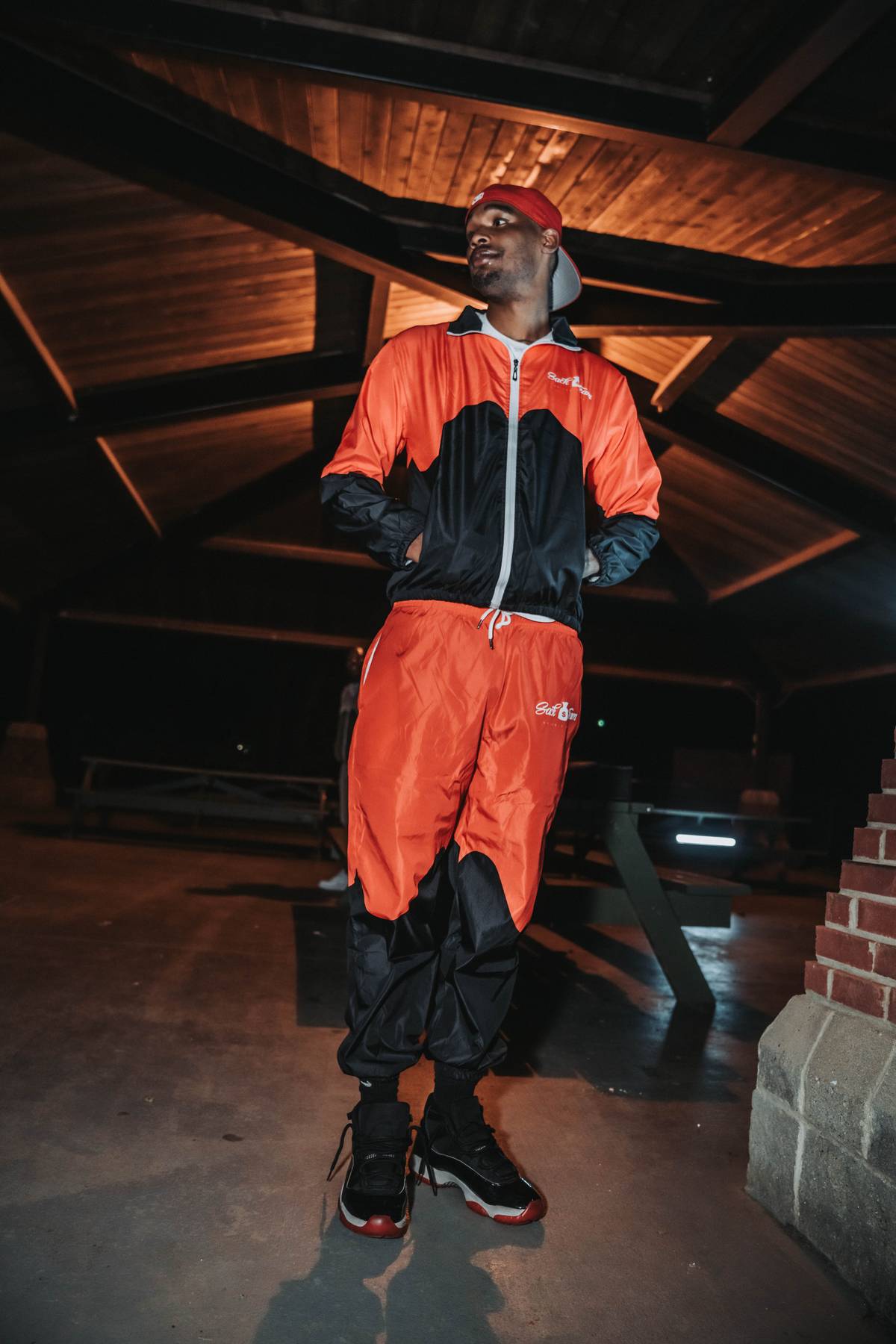 Sack💰Team “Black/Red”Windbreaker Set