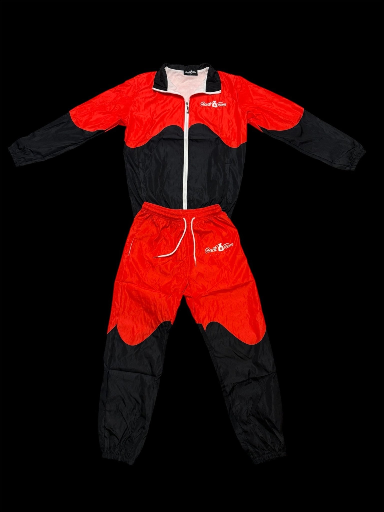 Sack💰Team “Black/Red”Windbreaker Set