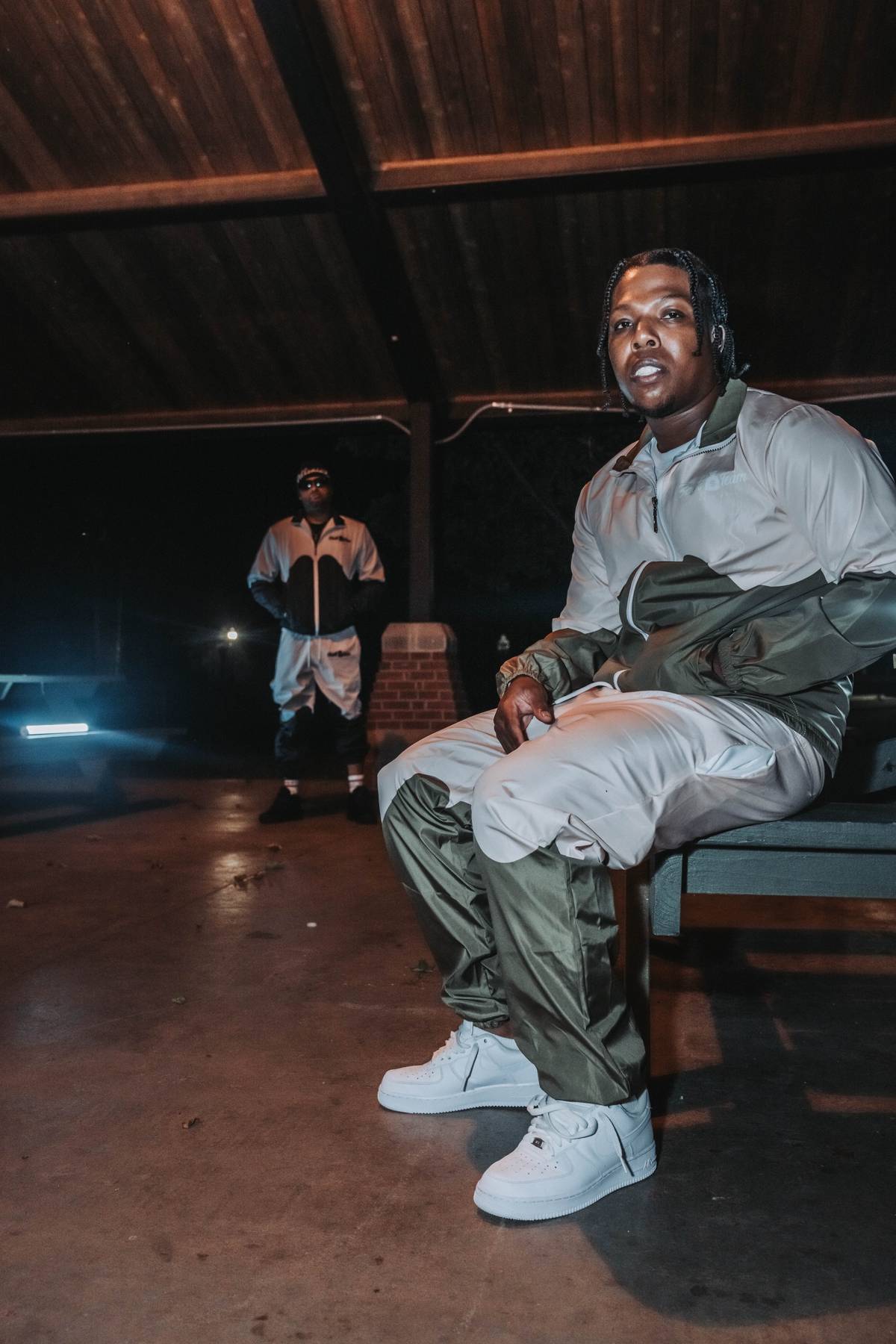Sack💰Team “Tan/Olive” Windbreaker Set