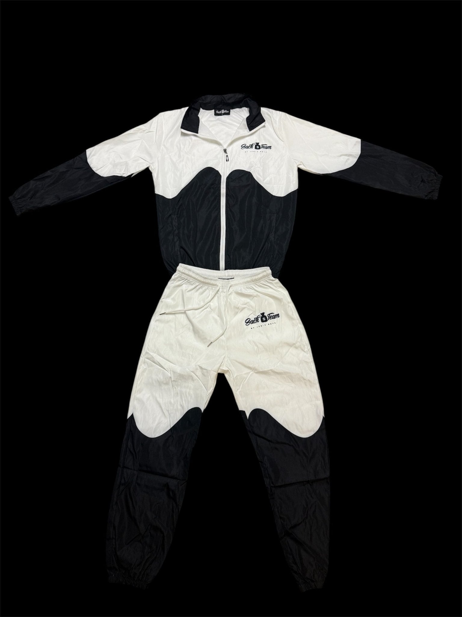 Sack💰Team “Black/White”Windbreaker Set