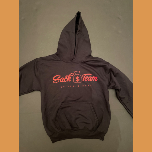 Black Hoodie With Red Logo