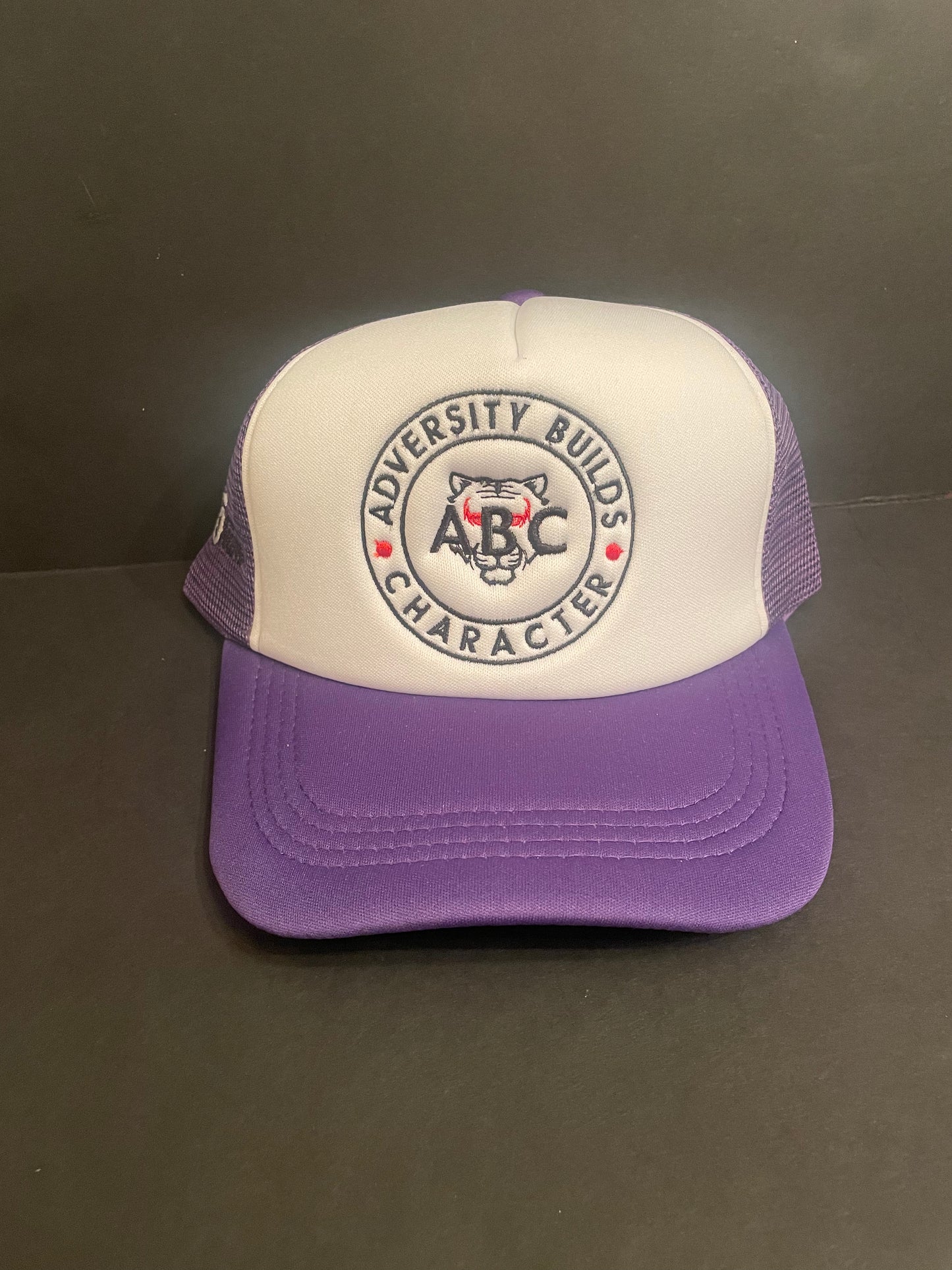 ABC/Sack Team purple trucker hat