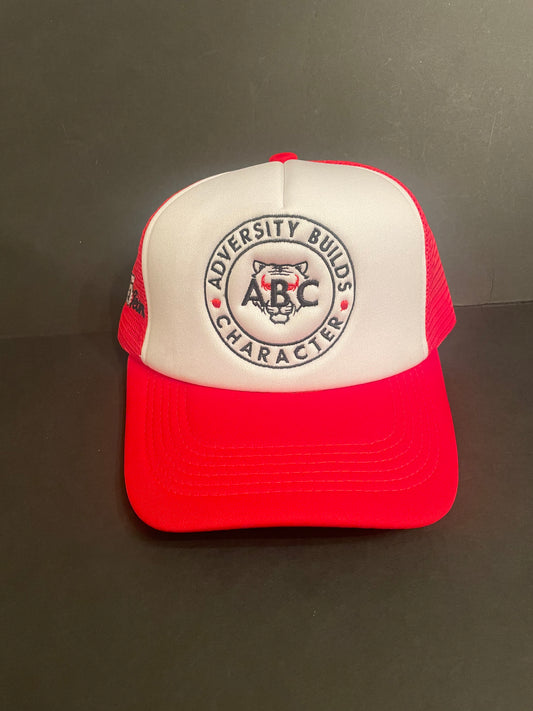 ABC/Sack Team red trucker Hat